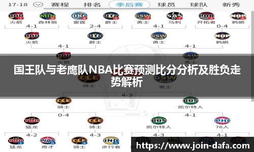 国王队与老鹰队NBA比赛预测比分分析及胜负走势解析