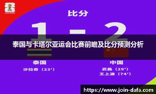 泰国与卡塔尔亚运会比赛前瞻及比分预测分析