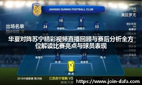 华夏对阵苏宁精彩视频直播回顾与赛后分析全方位解读比赛亮点与球员表现